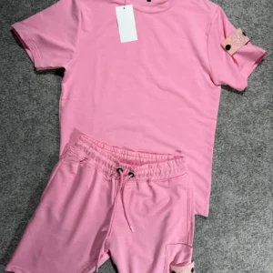 Conjunto corto Stone Island Rosa