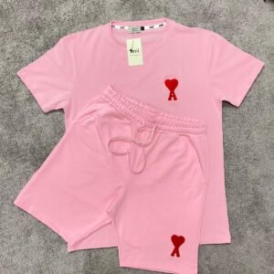 Conjunto corto Ami Paris Pink