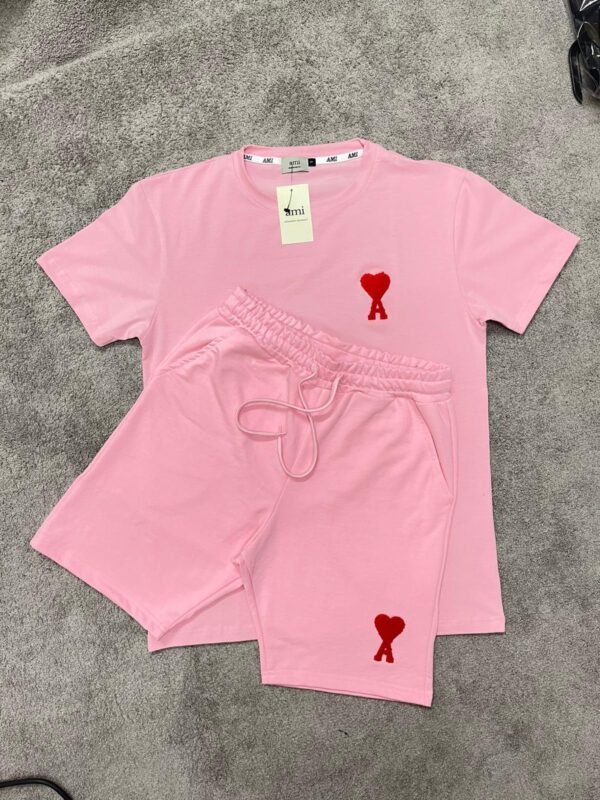 Conjunto corto Ami Paris Pink