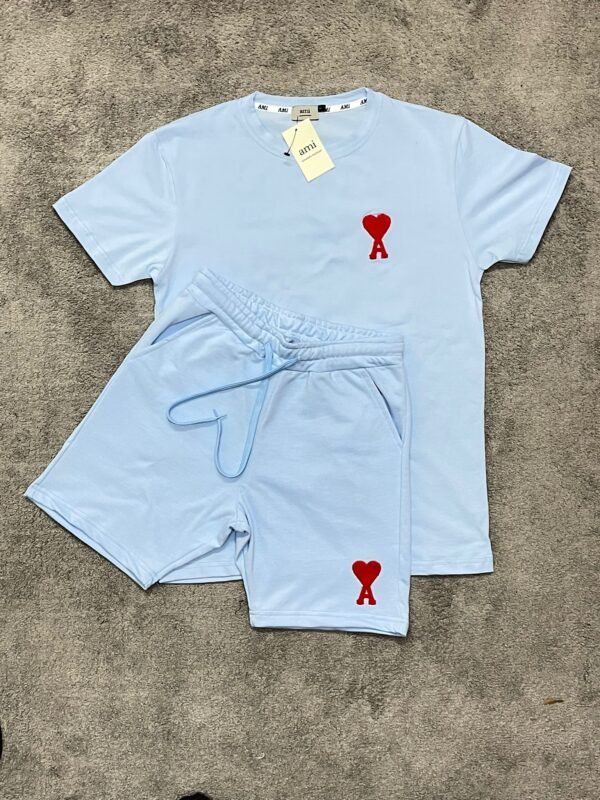 Conjunto corto Ami Paris Blue