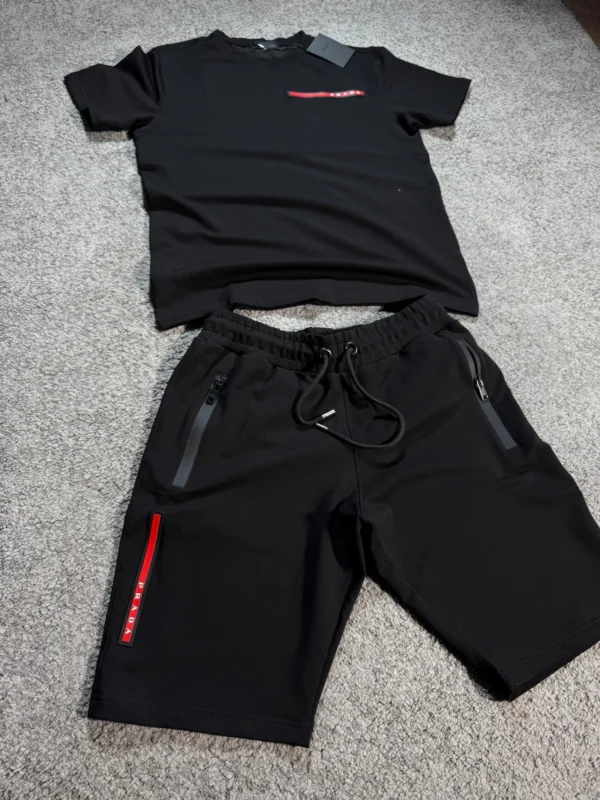 Conjunto corto Prada Black and Red - Imagen 2