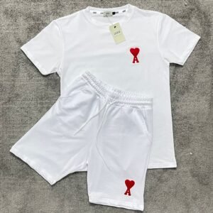 Conjunto corto Ami Paris White