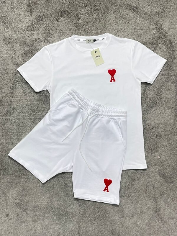 Conjunto corto Ami Paris White