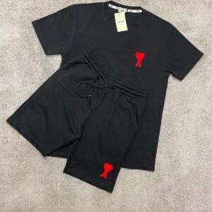 Conjunto corto Ami Paris Black