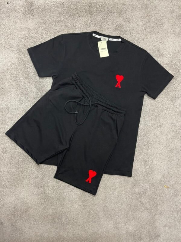 Conjunto corto Ami Paris Black