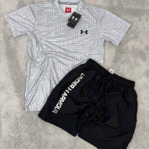 Conjunto Corto Under Armour Gris