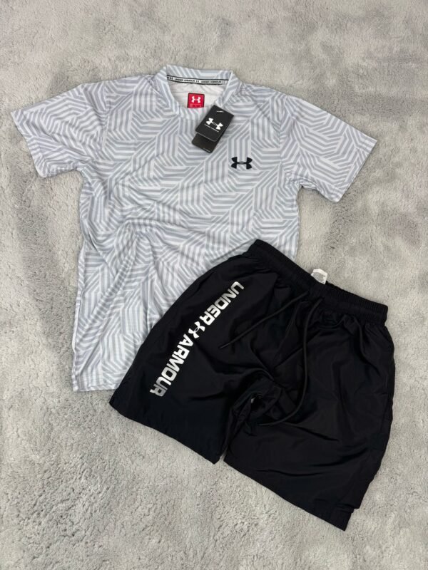 Conjunto Corto Under Armour Gris