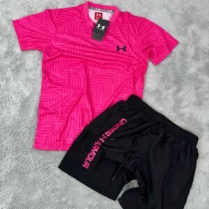 Conjunto Corto Under Armour Rosa