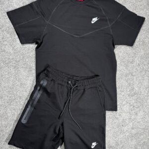 Conjunto Corto Nike tech Negro y blanco